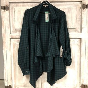 NWT stitchfix willow and clay dark green aria top